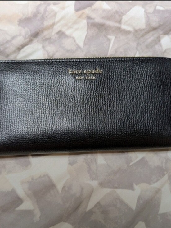 kate spade Handbags - Kate Spade black zip-around pebbled leather wallet